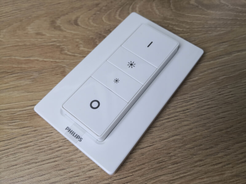 Dimmer switch lyskontakt Philips Hue fjernbetjening trådløs